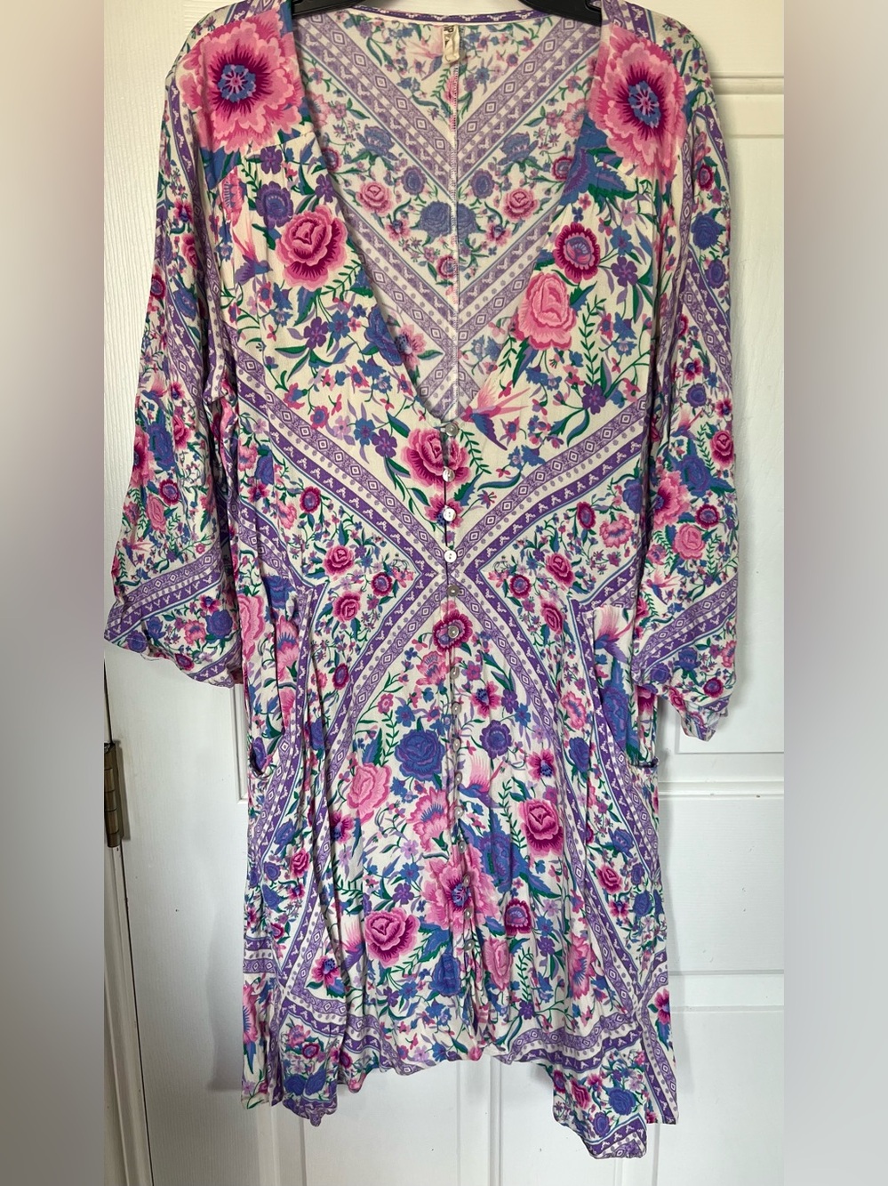 Spell babushka mini dress sz large